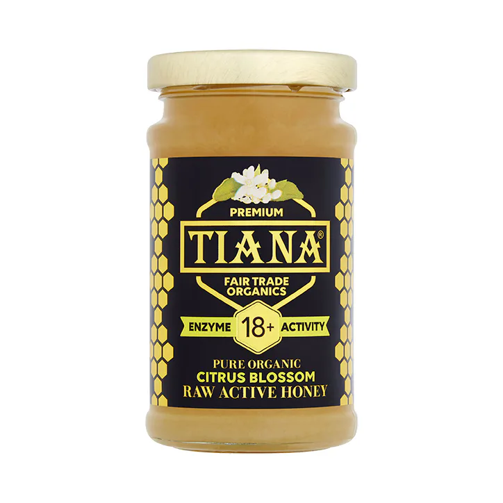 Tiana Pure Organic Citrus Blossom Honey (Enzyme Diastase 18+) 250g