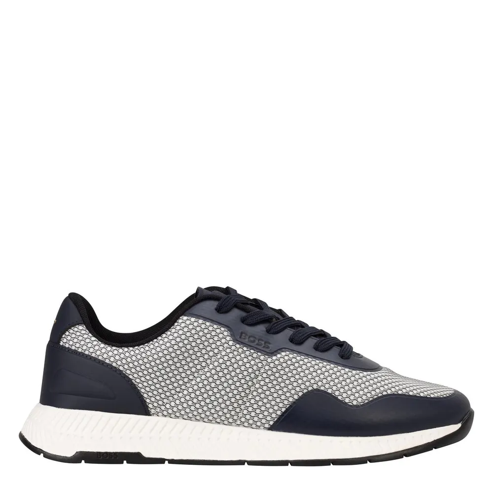 Boss Men's Titanium Runners in Open Blue 461 – Footwear