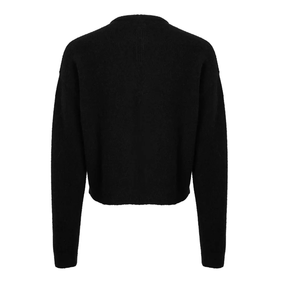Rick Owens Round Neck Sweater in Black, additional product view 2