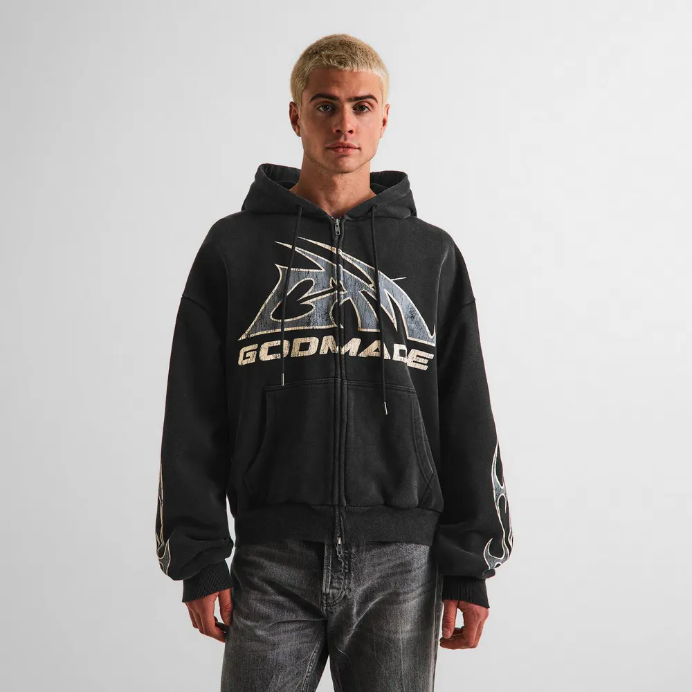 God Made GM LG Zip Hoodie Sn00 detail 3