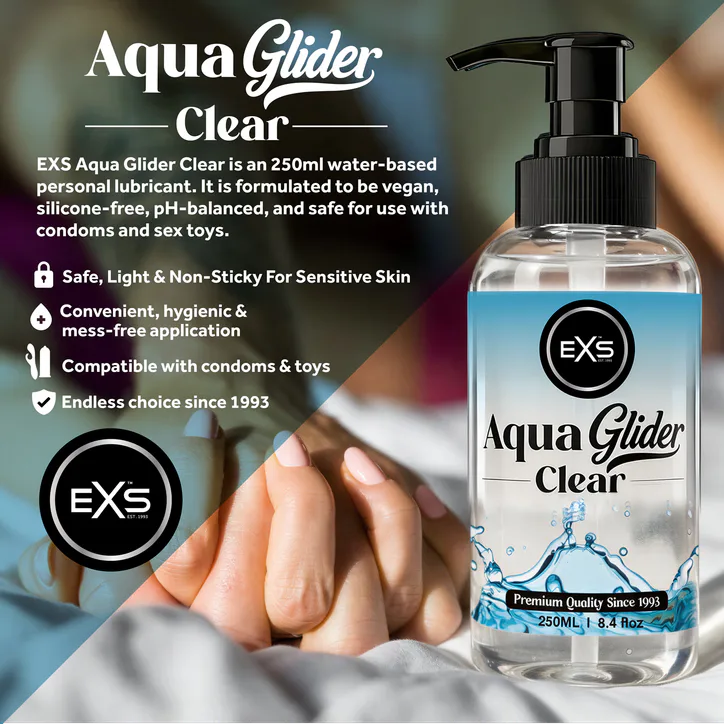 EXS AquaGlider Clear Lubricant Bottle, additional product view 3