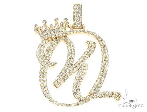 RINA - For Him CUSTOM 14K Yellow Gold KQ Pendant 65513 in Rose Gold – Pendant