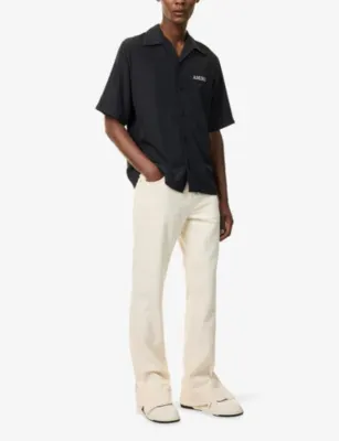 AMIRI Logo-Embroidery Camp Woven Shirt detail 2