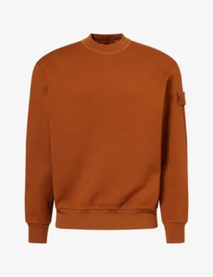 STONE ISLAND Ghost Fleece Crewneck Cotton And Wool Jumper
