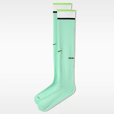 Nike Nigeria VaporFast Away Nike Dri-FIT ADV Football Knee-High Socks - Green Glow/Black in Green Glow/Black – Nike men's and unisex