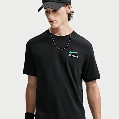 Nike NikeCourt Men's Dri-FIT Tennis T-Shirt - Black