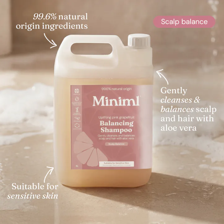 Miniml Balancing Shampoo Uplifting Pink Grapefruit 5L Refill detail 2