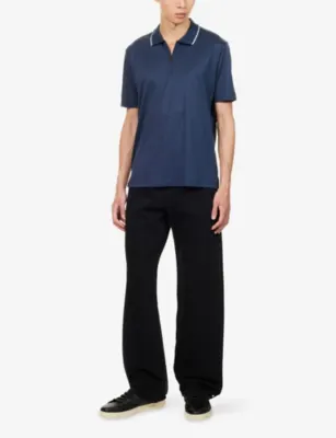 EMPORIO ARMANI Logo Short-Sleeve Knit Polo Shirt detail 2