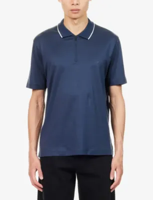 EMPORIO ARMANI Logo Short-Sleeve Knit Polo Shirt detail 3