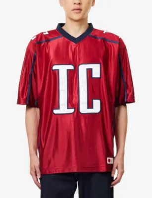 ICECREAM Embroidered Oversize Jersey Football Shirt detail 3