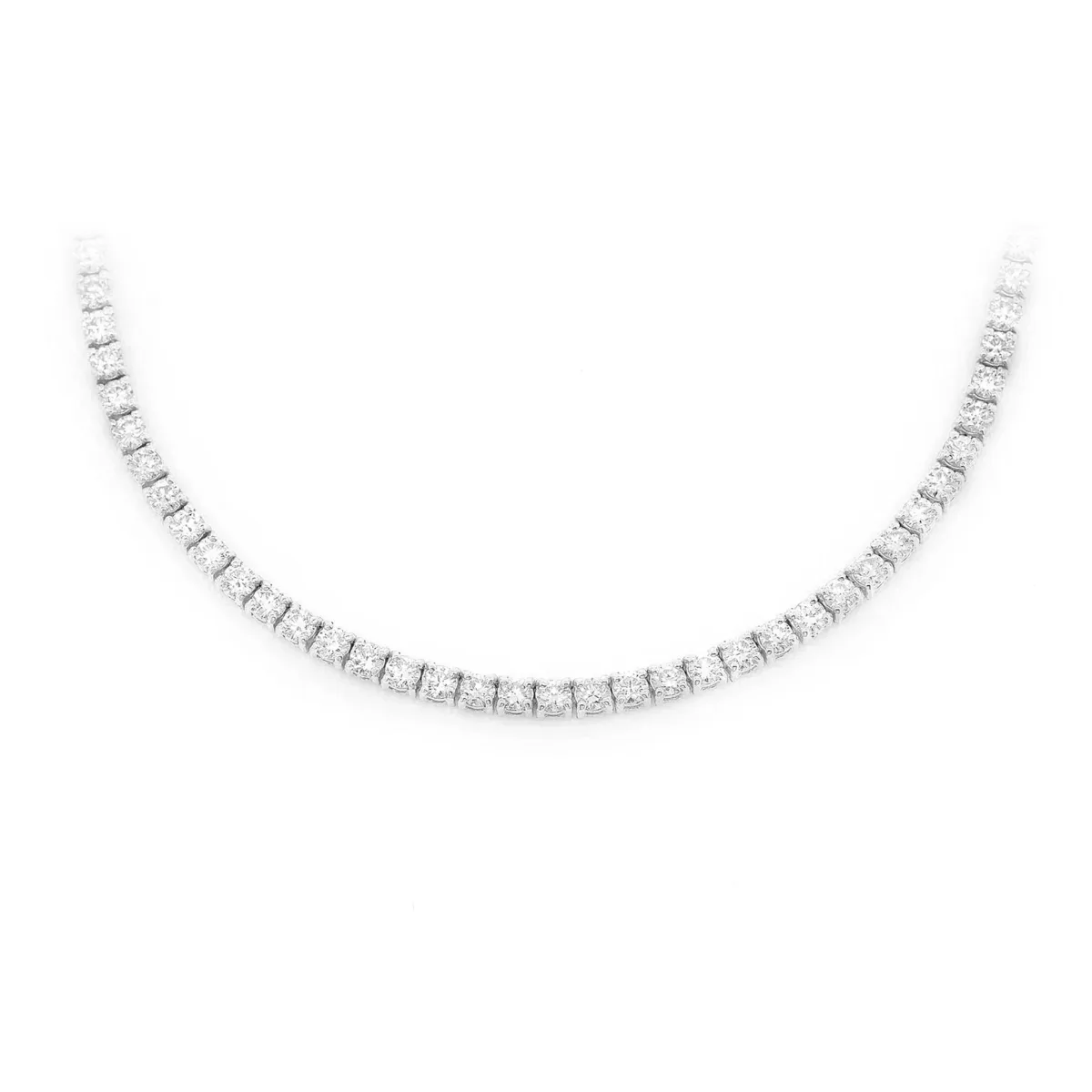 For Him Prong Diamond Tennis Necklace
