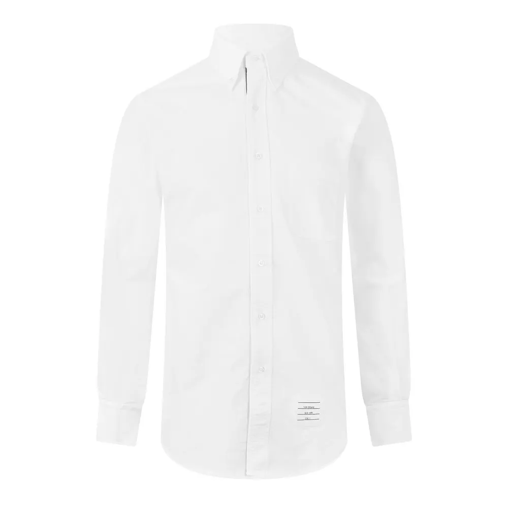 Thom Browne TB Classic LS Oxford Sn63 in White – Clothing
