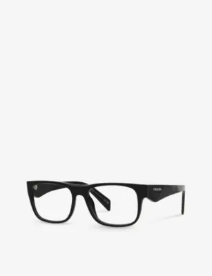 PRADA PR 22ZV pillow-frame acetate optical glasses detail 2