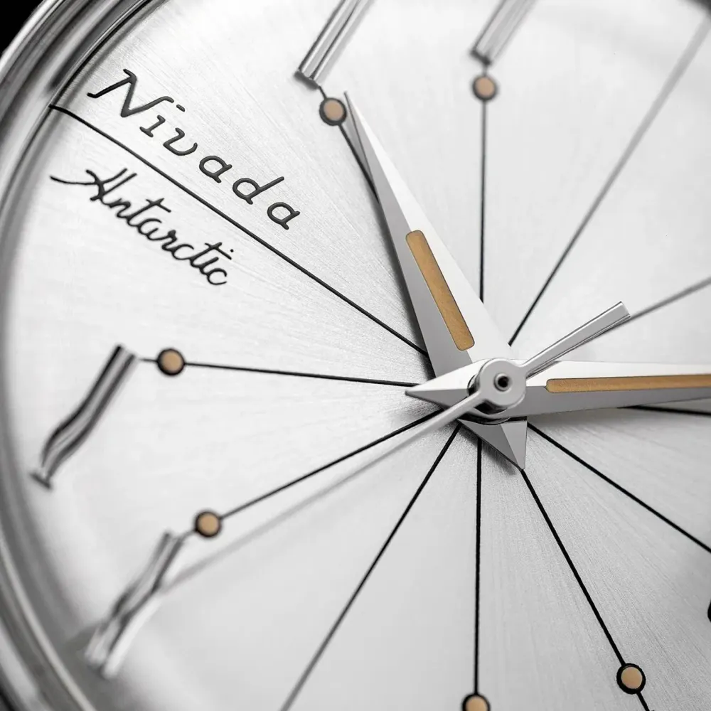 Nivada Grenchen Antarctic Spider 35mm Mens Watch Silver in Silver, additional product view 2