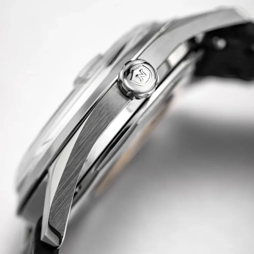 Nivada Grenchen Antarctic Spider 35mm Mens Watch Silver in Silver, additional product view 3