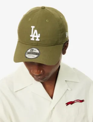 NEW ERA 9TWENTY LA Dodgers Woven Cap in Green Med, additional product view 2