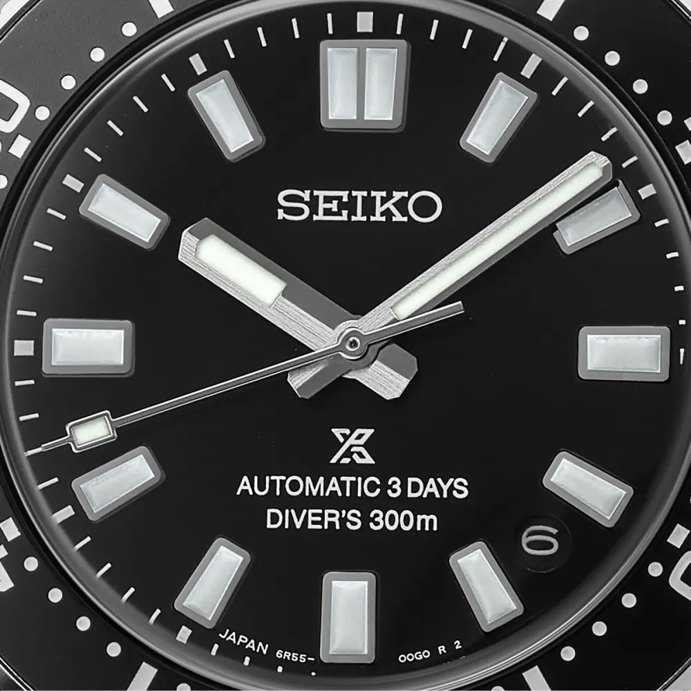 Seiko Prospex Prospex 1965 Revival Diver's 3-day 300m in Cove Black in Black, additional product view 2