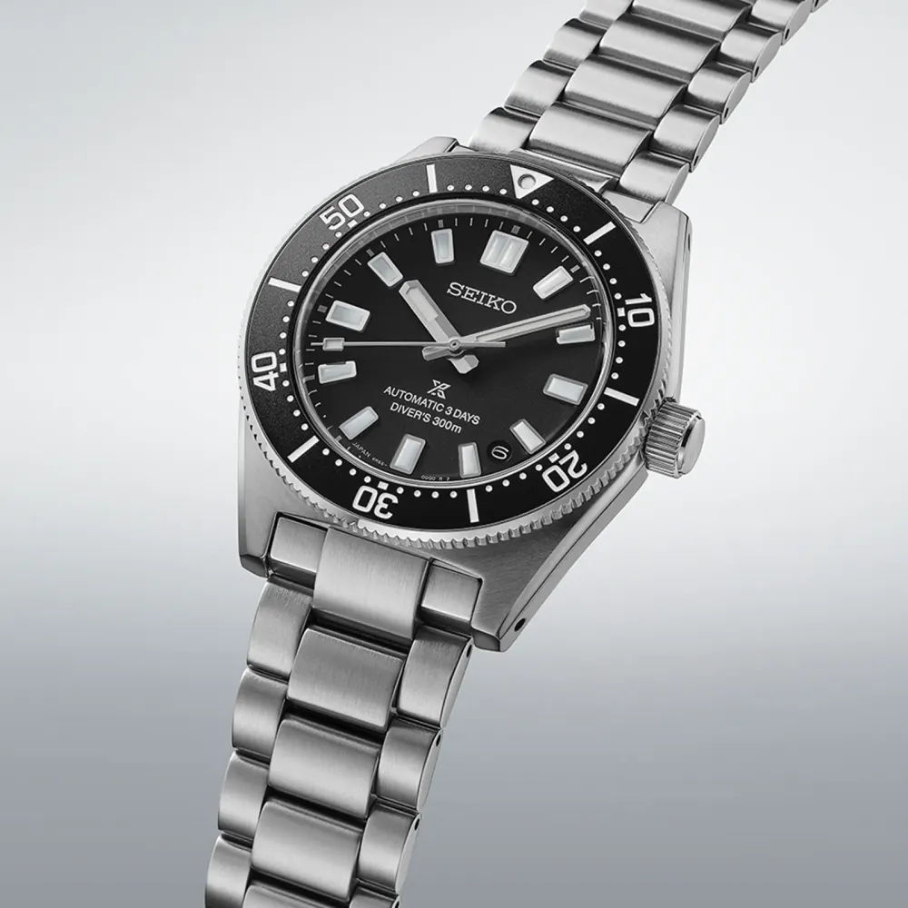 Seiko Prospex Prospex 1965 Revival Diver's 3-day 300m in Cove Black in Black, additional product view 3