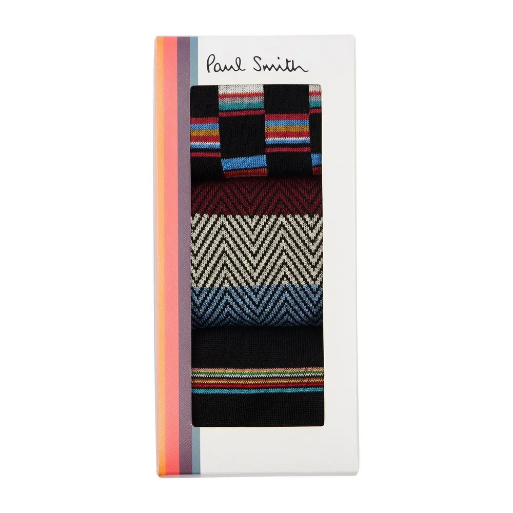 Paul Smith Mens 3-Pack Crew Socks Gift Box