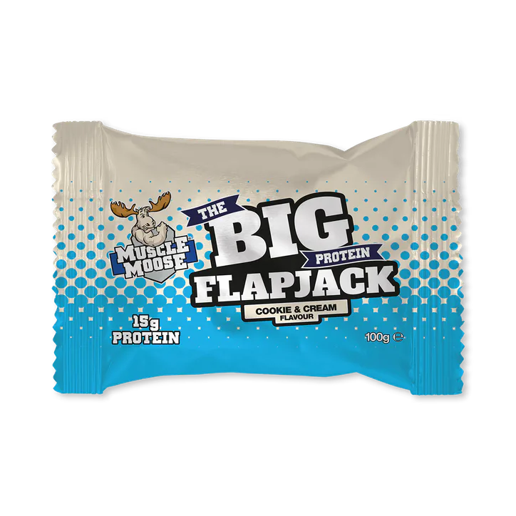 Muscle Moose Big Protein Flapjack - Cookies & Cream 12 x 100g, additional product view 2