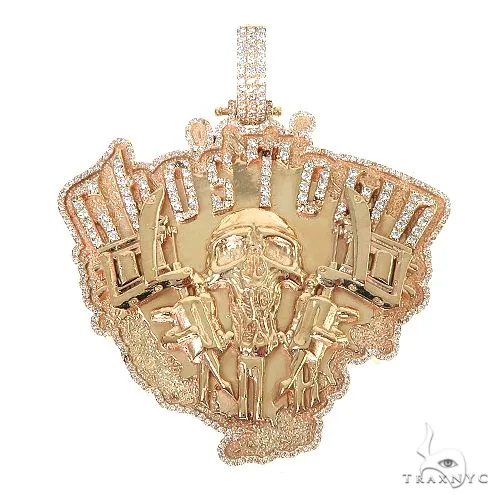 RINA - For Him CUSTOM Custom Made Ghost Town Pendant 67238 in Rose Gold – Pendant