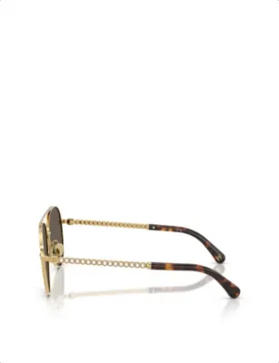 CHANEL CH4298H Pilot Metal Sunglasses detail 2