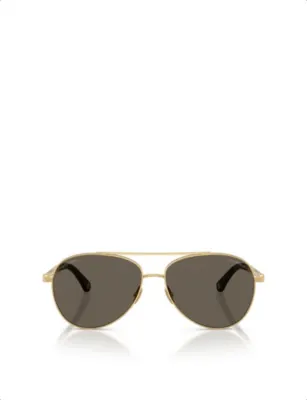 CHANEL CH4298H Pilot Metal Sunglasses