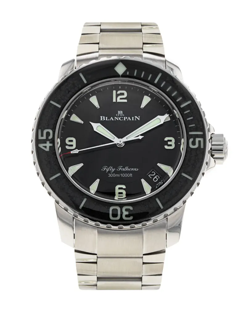 Blancpain Fifty Fathoms 5015C-1130-52B — 2015 — Excellent in Black Quarter Arabic – Pre-owned watches
