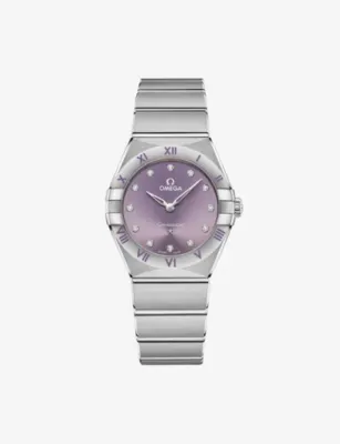 OMEGA Constellation Stainless-Steel And Diamond Quartz Watch 28mm
