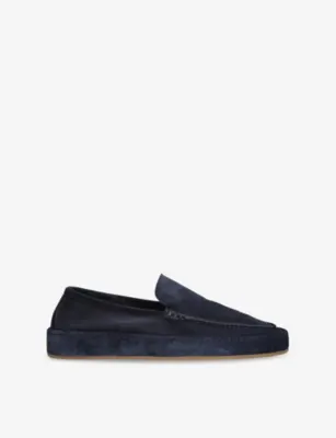 AURELIEN Voyager Suede Loafers - EUR 43 / 9 UK MEN in Navy – Mens | Loafers