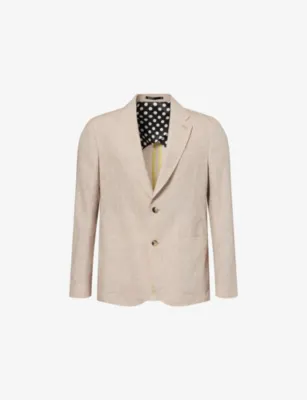 PAUL SMITH Single-Breasted Linen and Silk-Blend Blazer