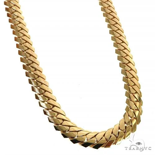 JALGAS - BMF 14K Gold Solid Mimi Cuban Link 7.5mm 68079 in Yellow – Chain