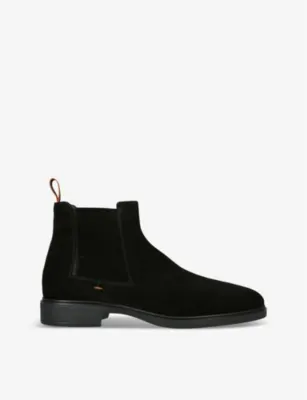 SANTONI Easy flat suede Chelsea boots - EUR 44.5 / 10.5 UK MEN