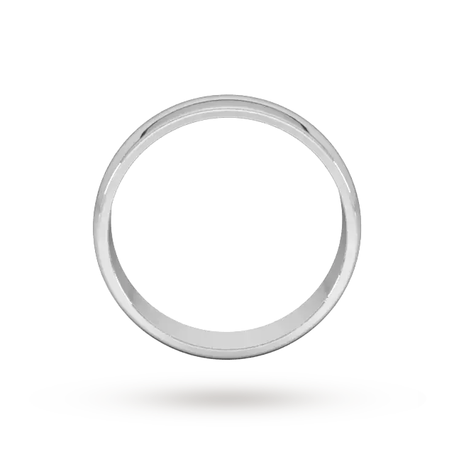 For Him 5mm D Shape Standard Wedding Ring In 18 Carat Yellow Gold, additional product view 3