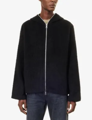 OUR LEGACY Textured Relaxed-Fit Wool-Blend Hoody detail 3