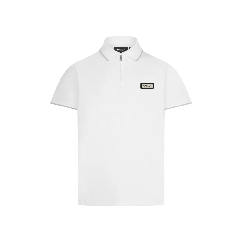 Mallet Men's Breathable Soft-Touch Short Sleeve Polo Shirt in White Organic – Clothing
