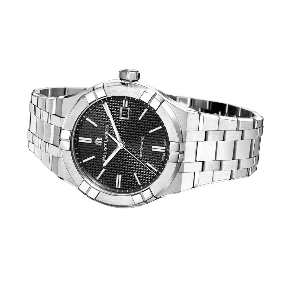 Maurice Lacroix Aikon Automatic Date 42mm Mens Watch Black in Black, additional product view 2