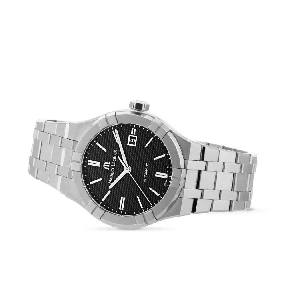 Maurice Lacroix Aikon Automatic Date 42mm Mens Watch Black in Black, additional product view 3