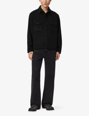 ALLSAINTS Palermo Long-Sleeve Wool-Blend Shirt detail 2