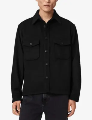 ALLSAINTS Palermo Long-Sleeve Wool-Blend Shirt detail 3