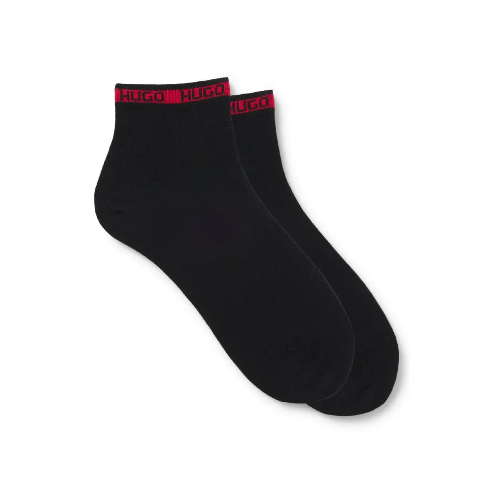 Hugo 2 Pack of Logo Tape Socks