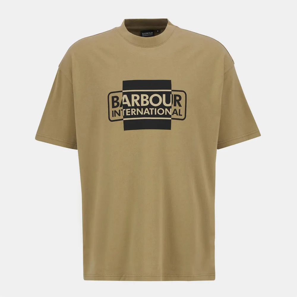 Barbour International short-sleeved cotton divide t-shirt