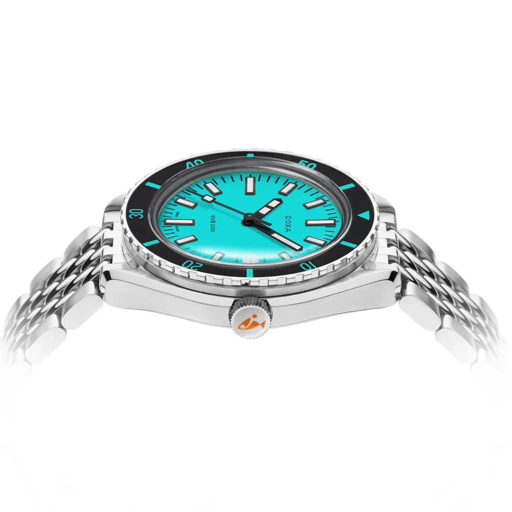 DOXA Sub 200 Aquamarine 42mm Mens Watch in Blue, additional product view 3