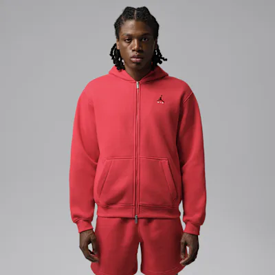 Jordan Brooklyn Men's Full-Zip Hoodie - University Red/Black