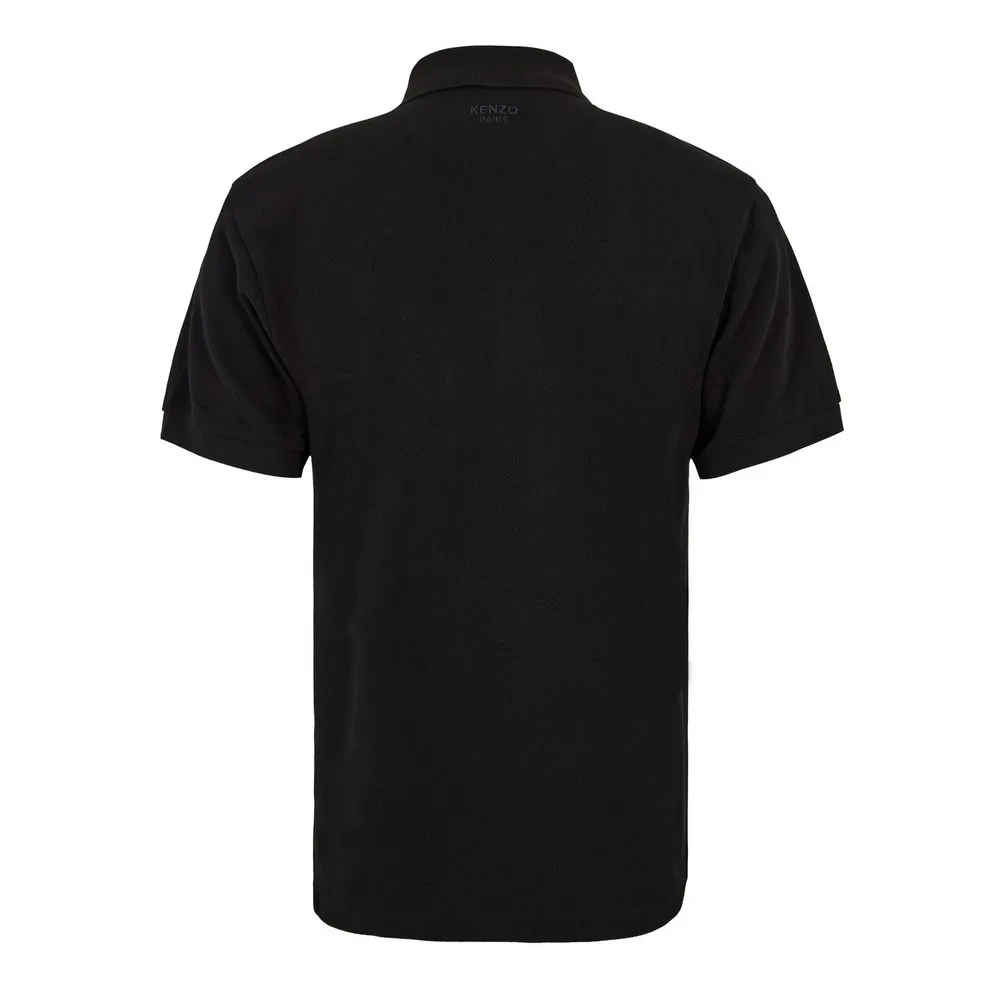 Kenzo Men's Wild Tiger Short Sleeve Polo Shirt in Black, additional product view 2
