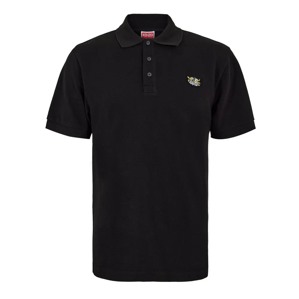 Kenzo Men's Wild Tiger Short Sleeve Polo Shirt in Black – Clothing