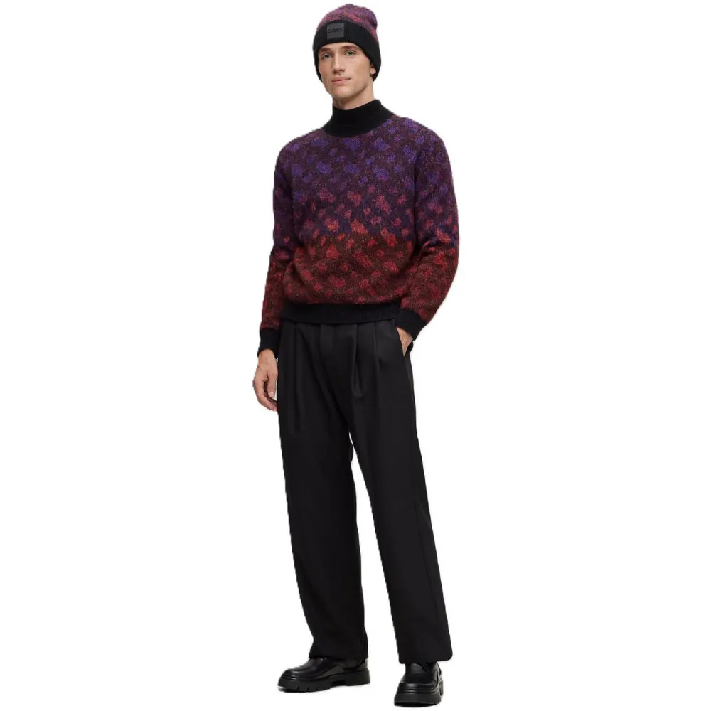 Boss Men's Miracolo Crew Neck Jumper detail 3