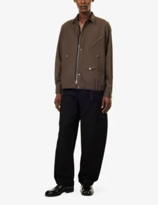 SACAI Zip-Up Collared Wool Jacket detail 2