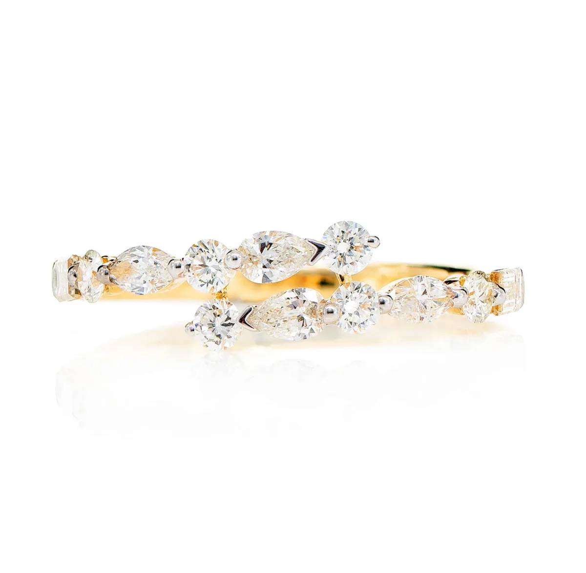For Him Multi-Shape Diamond Bypass Band
