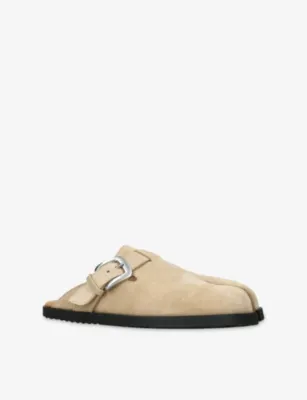 MAISON MARGIELA Tabi Suede Mules - EUR 40 / 6 UK MEN in Beige, additional product view 3
